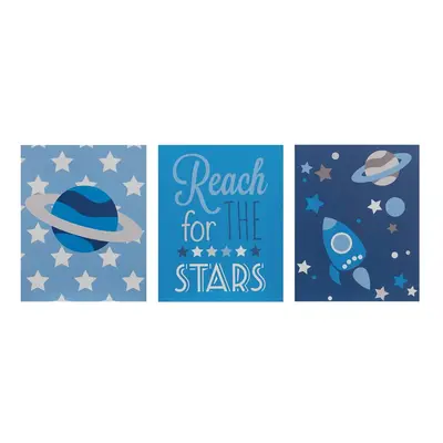 Dětské obrázky v sadě 3 ks 16x20 cm Reach for the Stars – Premier Housewares