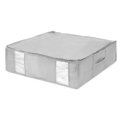 Vakuový vyztužený látkový úložný box na oblečení 56x56x16,5 cm Granit – Compactor