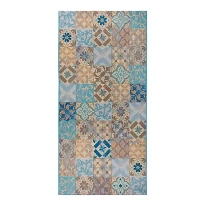 Modrý koberec běhoun 75x150 cm Cappuccino Mosaik – Hanse Home