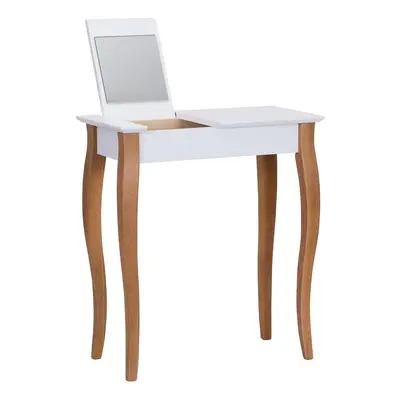 Bílý toaletní stolek se zrcadlem Ragaba Dressing Table, délka 65 cm