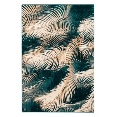 Vlněný koberec v petrolejové barvě 133x180 cm Areca – Agnella