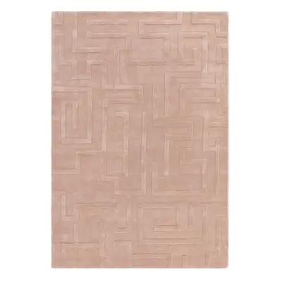 Světle růžový vlněný koberec 160x230 cm Maze – Asiatic Carpets