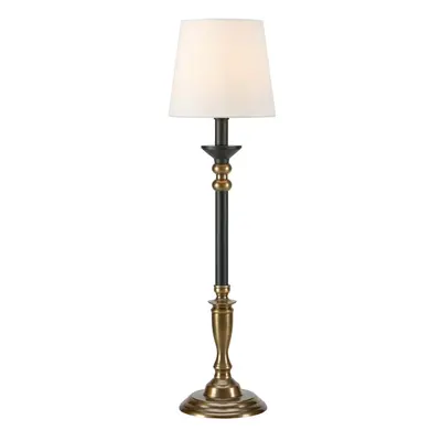 Černo-bronzová stolní lampa s textilním stínidlem (výška 73 cm) Gent – Markslöjd