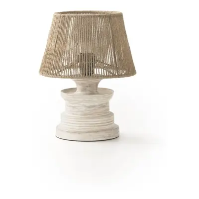 Bílá/přírodní stolní lampa (výška 30 cm) – Geese