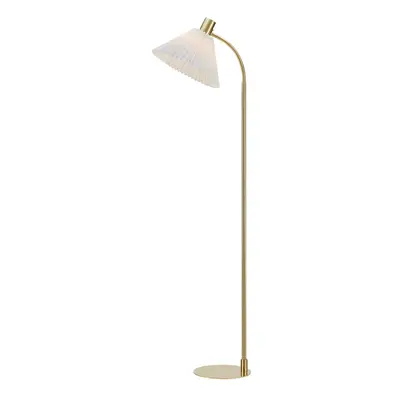 Stojací lampa v bílo-zlaté barvě (výška 145 cm) Mira – Markslöjd