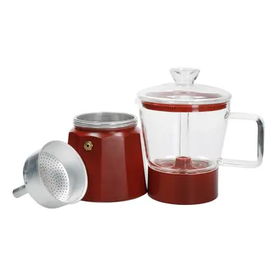 Červená moka konvička z nerezové oceli 0.29 l La Cafetiere Verona - Kitchen Craft