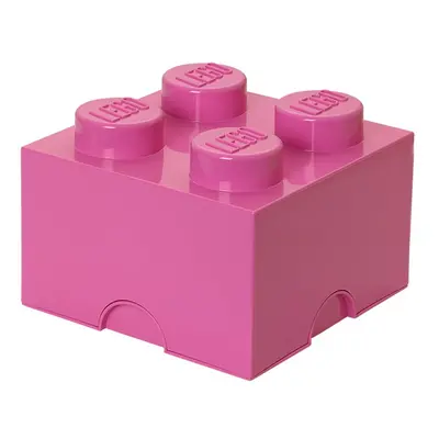 Růžový úložný box čtverec LEGO®