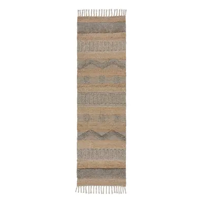 Běhoun ve světle šedé a přírodní barvě 60x230 cm Medina – Flair Rugs