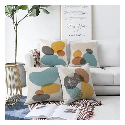 Sada 4 povlaků na polštáře Minimalist Cushion Covers Stones, 55 x 55 cm