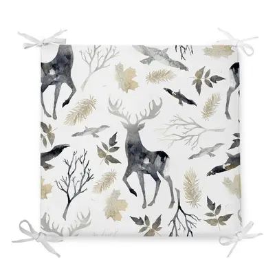 Vánoční podsedák s příměsí bavlny Minimalist Cushion Covers Dark Forest, 42 x 42 cm