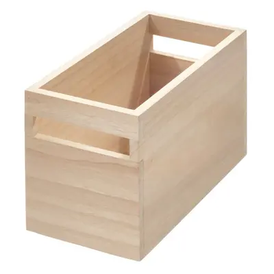 Úložný box ze dřeva paulownia iDesign Eco Wood, 12,7 x 25,4 cm