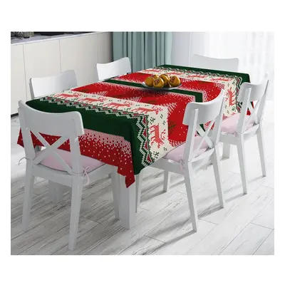 Vánoční ubrus s příměsí bavlny Minimalist Cushion Covers Merry Christmas, 140 x 180 cm