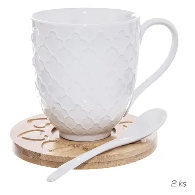 Porcelánové hrnky v sadě 2 ks 370 ml Whiteline – Orion