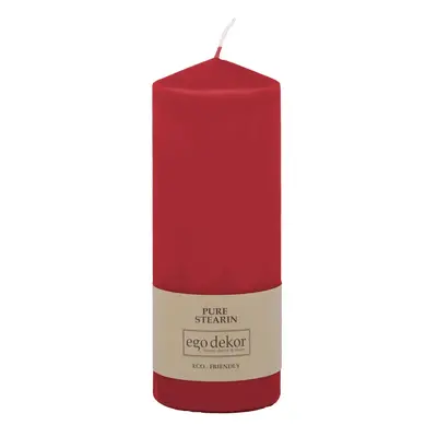 Červená svíčka Eco candles by Ego dekor Top, doba hoření 50 h