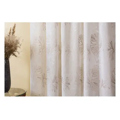 Béžová záclona 140x260 cm Cybele – Mendola Fabrics