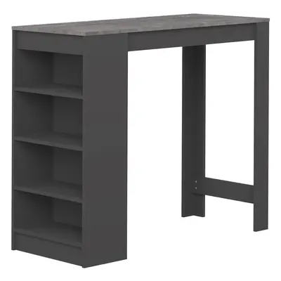 Barový stůl s deskou v dekoru betonu 50x115 cm Aravis – TemaHome