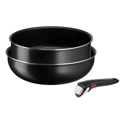 Hliníková sada nádobí 3 ks Ingenio Easy Cook & Clean Black – Tefal