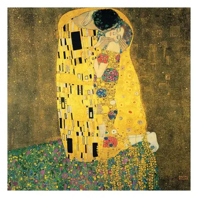 Reprodukce obrazu Gustav Klimt The Kiss, 50 x 50 cm