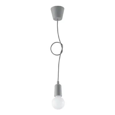 Šedé závěsné svítidlo ø 5 cm Rene – Nice Lamps