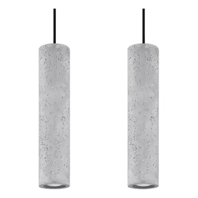 Betonové závěsné svítidlo Nice Lamps Fadre, délka 34 cm