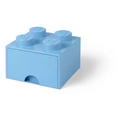 Světle modrý úložný box čtverec LEGO®