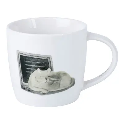 Bílý porcelánový hrnek 400 ml Computer Cat – Maxwell & Williams