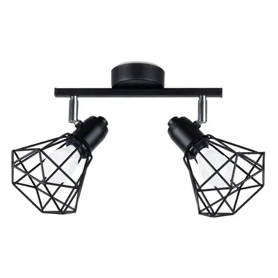 Černé stropní svítidlo ø 10 cm Varpu – Nice Lamps