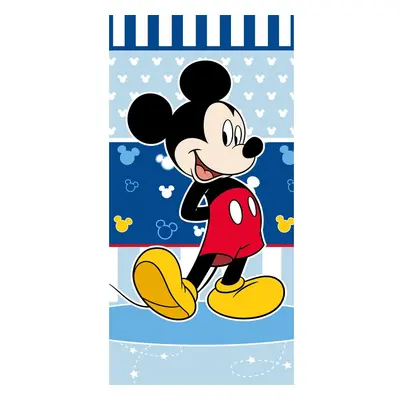 Modrá froté dětská osuška 70x140 cm Mickey – Jerry Fabrics