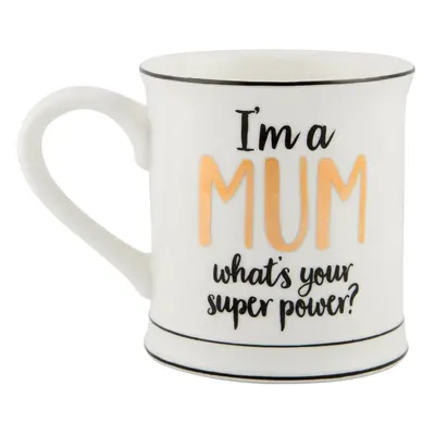 Porcelánový hrnek Sass & Belle Super Mum, 400 ml