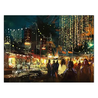 Obraz 100x70 cm City Street – Wallity