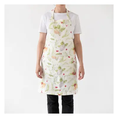 Vánoční lněná zástěra Linen Tales Daily Apron Merry, 80 x 55 cm