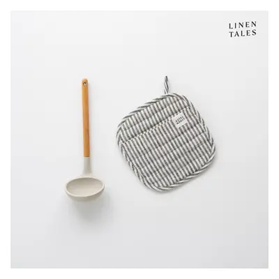 Lněná chňapka Thin Black Stripes – Linen Tales