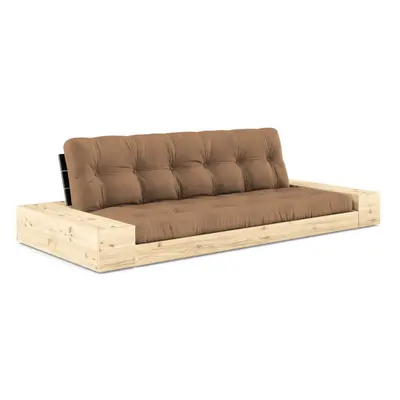 Hnědá rozkládací pohovka 244 cm Base – Karup Design