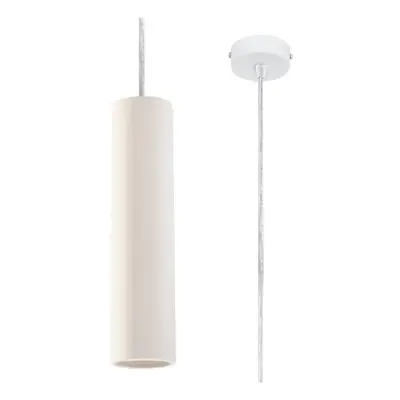 Bílé závěsné svítidlo s keramickým stínidlem ø 8 cm Santana – Nice Lamps