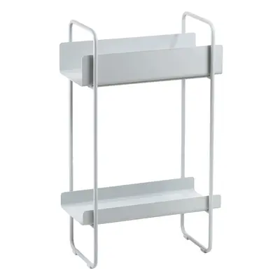 Světle šedý kovový konzolový stolek 24x48 cm A-Console – Zone