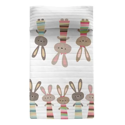 Bavlněný dětský přehoz 260x180 cm Rabbit family – Moshi Moshi