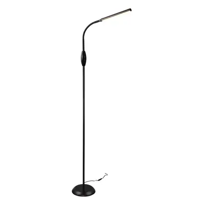 Černá LED stojací lampa (výška 145 cm) Toro – Trio