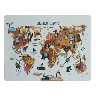 Podložka na stůl Really Nice Things Animals Worldmap, 55 x 35 cm