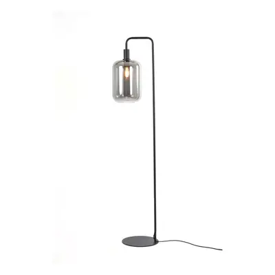 Černá stojací lampa (výška 155 cm) Lekar – Light & Living