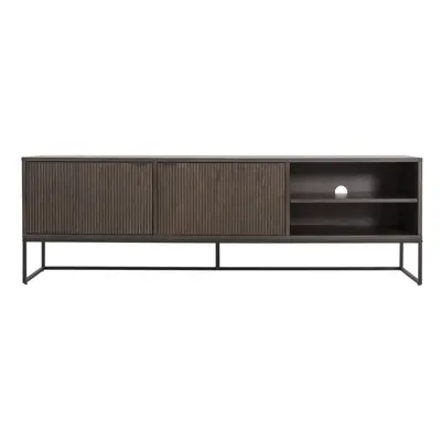 Tmavě hnědý TV stolek v dekoru dubu 176x57 cm Bali – Tenzo