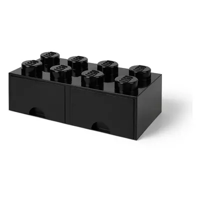 Černý úložný box se dvěma šuplíky LEGO®