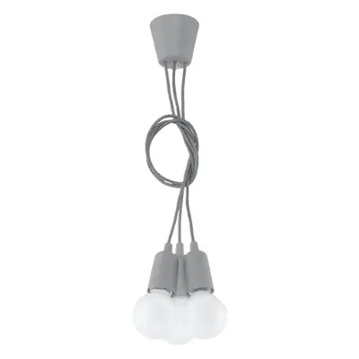 Šedé závěsné svítidlo ø 15 cm Rene – Nice Lamps