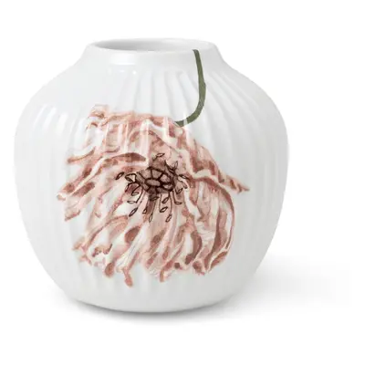 Bílá porcelánová váza Kähler Design Poppy, výška 13 cm