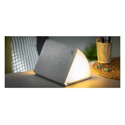 LED stolní lampa s textilním stínidlem (výška 2,5 cm) Booklight – Gingko