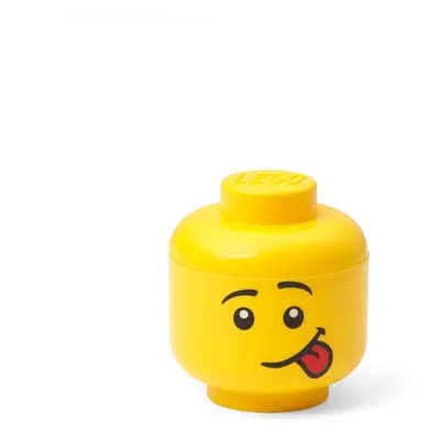 Žlutý úložný box LEGO® Silly, ø 10,6 cm