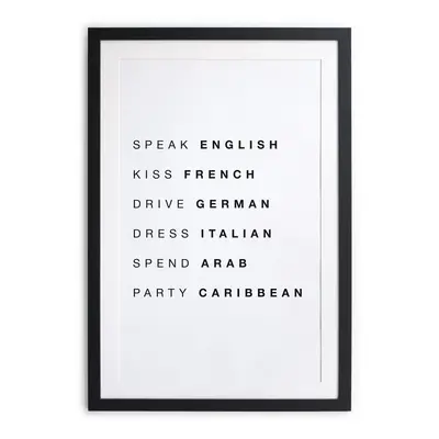 Obraz 30x40 cm Speak, Kiss, Drive – Really Nice Things