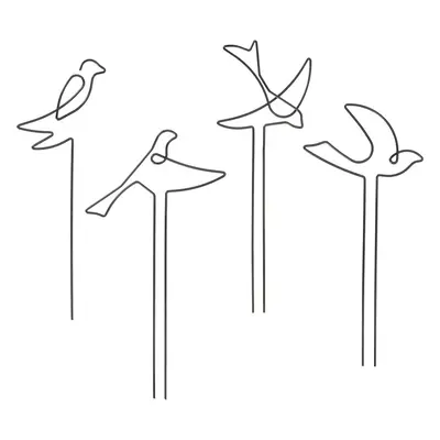 Kovová podpěra rostiln 4 ks Bird – Esschert Design