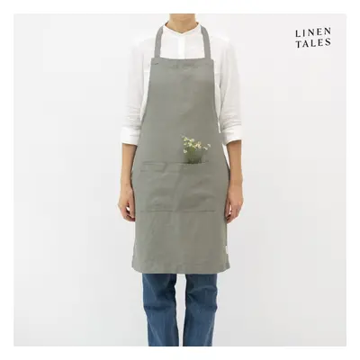 Lněná zástěra Khaki – Linen Tales