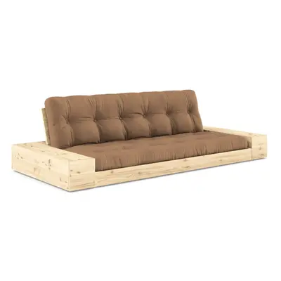 Hnědá rozkládací pohovka 244 cm Base – Karup Design