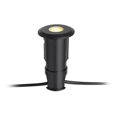 Černé zápustné svítidlo Markslöjd Garden 24 Decklight, ø 60 mm